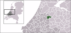 Lage von Nieuwkoop in den Niederlanden