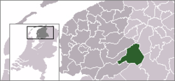 Lage der Gemeinde Ooststellingwerf in den Niederlanden