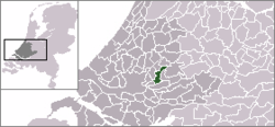 Lage der Gemeinde Ouderkerk in den Niederlanden