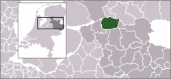 Lage von Staphorst in den Niederlanden