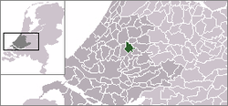 Lage von Waddinxveen in den Niederlanden