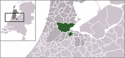 Lage von Amsterdam in den Niederlanden
