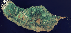 Satellitenbild von Madeira
