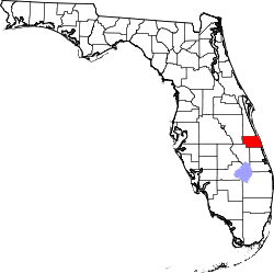Karte von Indian River County innerhalb von Florida