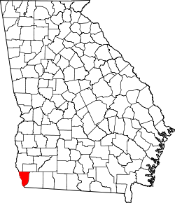 Karte von Seminole County innerhalb von Georgia