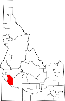 Karte von Ada County innerhalb von Idaho