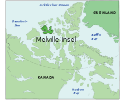 Lage von Melville-Insel