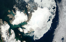Satellitenbild von Nordaustlandet