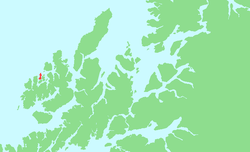 Lage von Tindsøya