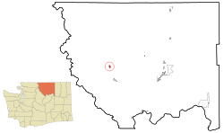 Okanogan County Washington Incorporated and Unincorporated areas Winthrop Highlighted.svg