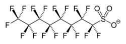 Struktur von Perfluoroctansulfonat