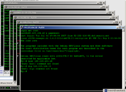Screenshot von PuTTY auf Microsoft Windows XP Professional Edition