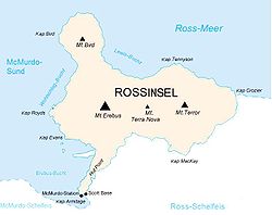 Ross-Insel mit Hut-Point-Halbinsel