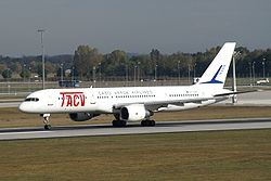 Das Boeing 757-200 der TACV