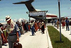 Ankunft der UN-Mission in Majuro 1978