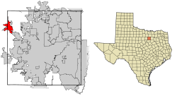 Tarrant County Texas Incorporated Areas Azle highlighted.svg