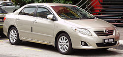 Toyota Corolla Altis (tenth generation) (front), Kuala Lumpur.jpg