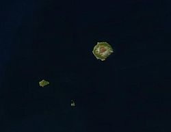 Satellitenaufnahme von Tristan da Cunha