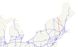 Karte des U.S. Highways 5