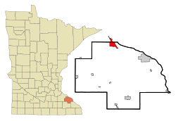 Wabasha County Minnesota Incorporated and Unincorporated areas Lake City Highlighted.svg
