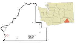 Walla Walla County Washington Incorporated and Unincorporated areas Wallula Highlighted.svg