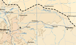 Strecke der Bahnstrecke Windhoek–Gobabis