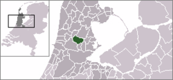 Lage der Gemeinde Wormerland in den Niederlanden