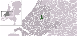 Lage der Gemeinde Zevenhuizen-Moerkapelle in den Niederlanden
