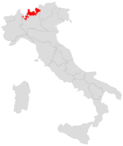 Karte Bistum Como
