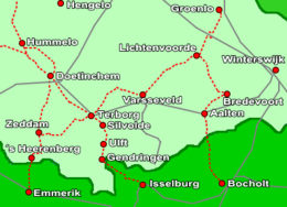 Strecke der Bahnstrecke Lichtenvoorde–Bocholt