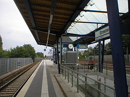 Bahnsteig des heutigen S-Bahnhofes Stresow