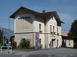 Ansicht des Bahnhofes