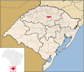 Lage von Carazinho in Rio Grande do Sul