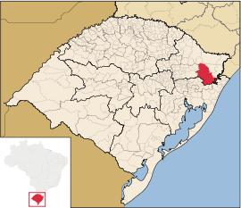 Lage von São Francisco de Paula in Rio Grande do Sul