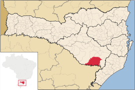 Lage von São Joaquim in SantaCatarina