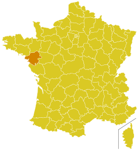 Karte Bistum Nantes
