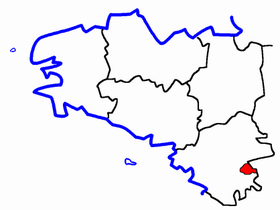Lage des Kantons Le Loroux-Bottereau
