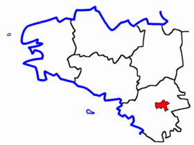Lage des Kantons Nort-sur-Erdre