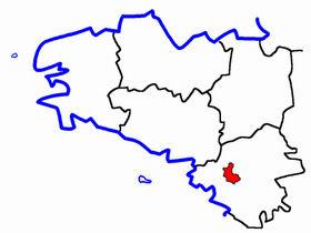 Lage des Kantons Savenay