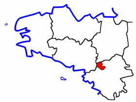 Lage des Kantons Saint-Nicolas-de-Redon