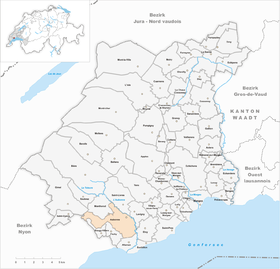 Karte von Aubonne