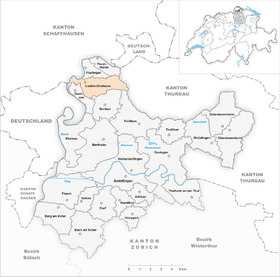 Karte von Laufen-Uhwiesen
