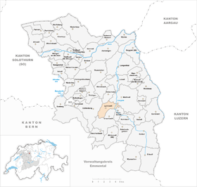 Karte von Leimiswil
