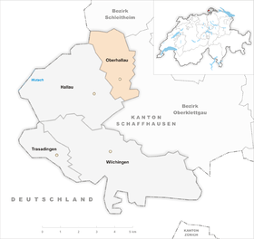 Karte von Oberhallau