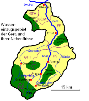 Einzugsgebiet der Gera