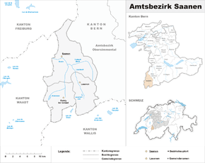 Karte von Amtsbezirk Saanen