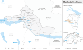 Karte von Wahlkreis See-Gaster