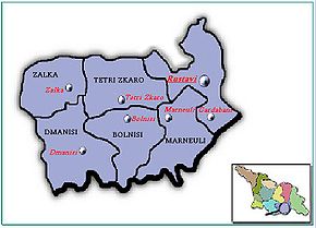 Karte von Kwemo Kartli
