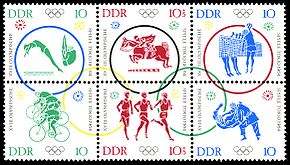 Stamps of Germany (DDR) 1964, MiNr Zusammendruck 1039 - 1044.jpg