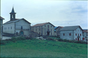 Blick auf Bizkarreta-Gerendiain (spanisch Viscarret)